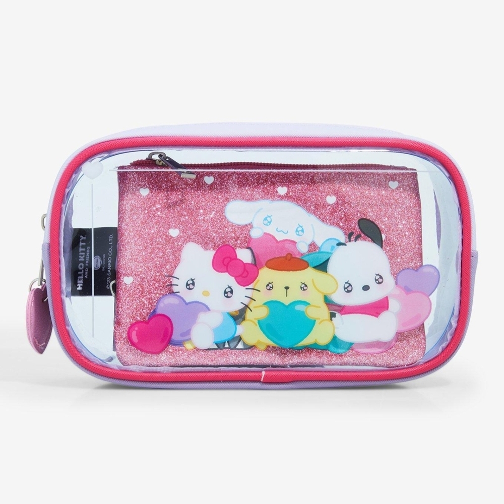 Sanrio Hello Kitty and Friends Emo Kyun Makeup Bag Set